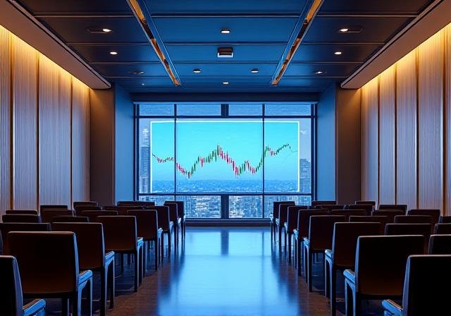 Modern financial conference hall in Manila